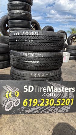 2 Sumitomo tires (195-65-15) with 80% tread life