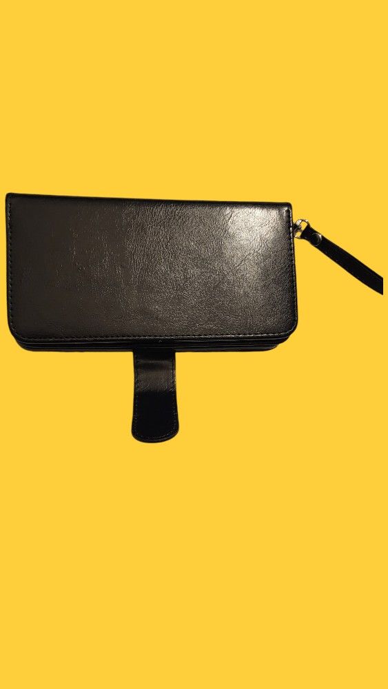Black Wristlet Card/Phone Case