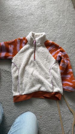 Athleta Girl - So Snug Sherpa Printed Half-Zip Pullover – Girls’ Large (12)