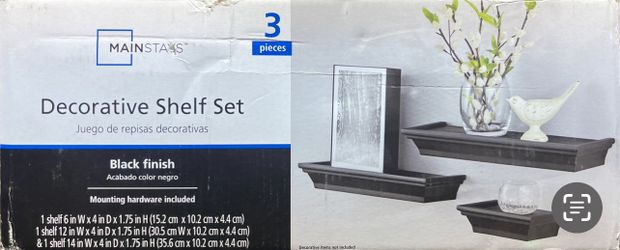 Decorative shelf 3 Pc Set (brand new, never opened)