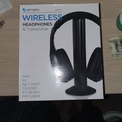 Wireless Headphones And Transmitter
