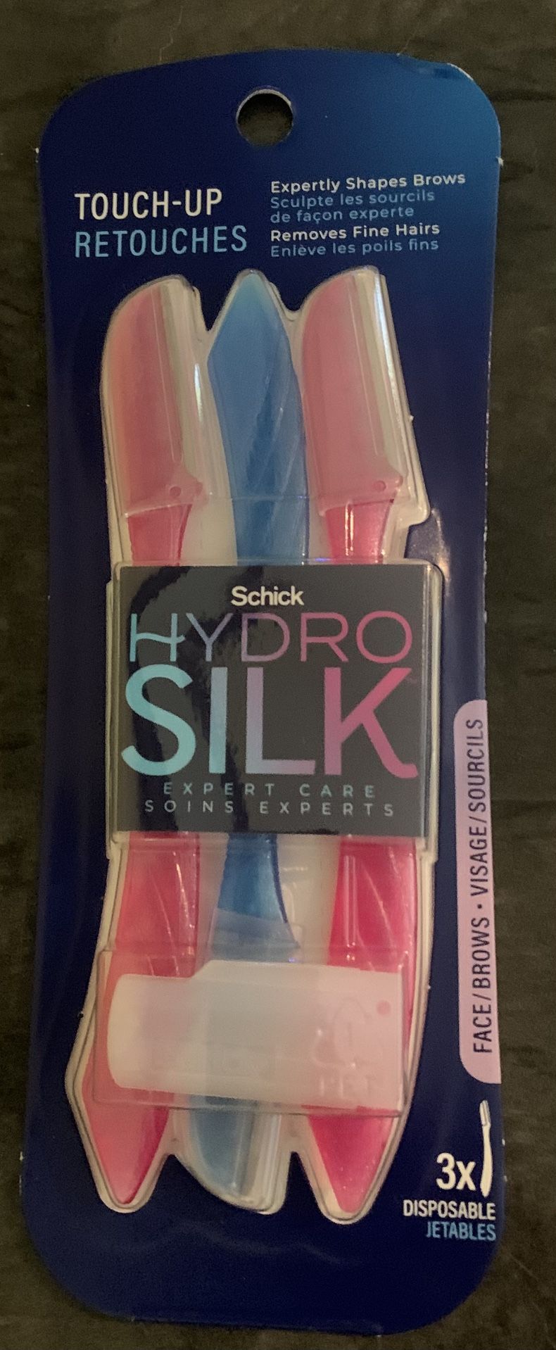Schick Hydro Silk Touch-Up Dermaplaning Tool with Precision Cover, Face & Eyebrow Razor