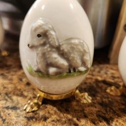Porcelain Egg 1981  Goebel W Germany Collectible

