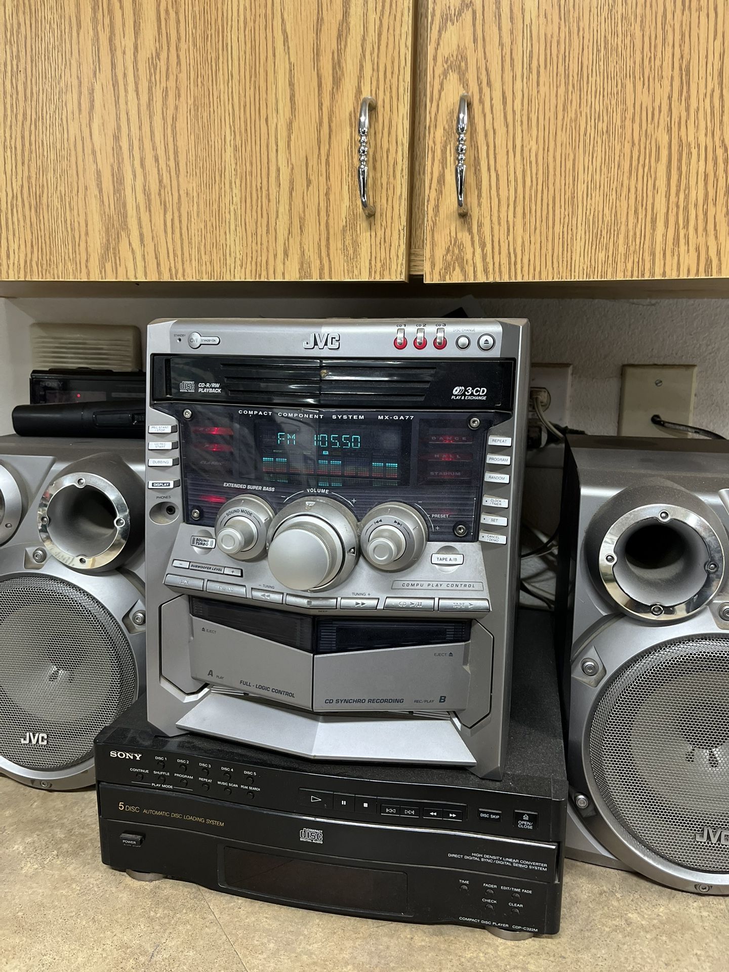 Cassette Player With CD Player
