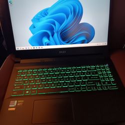 Msi Gf66 GAMING LAPTOP 3070 GPU I7 12650h 16gb Ram Works Great