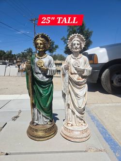 CONCRETE CEMENT SAINT JUDE STATUES $80 EACH (SAN JUDAS TADEO)