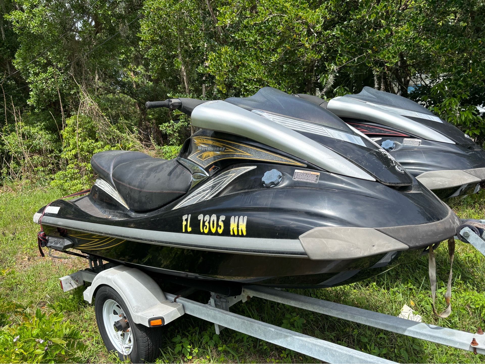 2007 Yamaha double jet ski with trailer very good condition