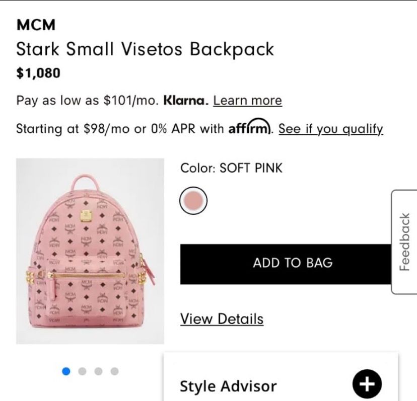 MCM VISETOS BACKPACK