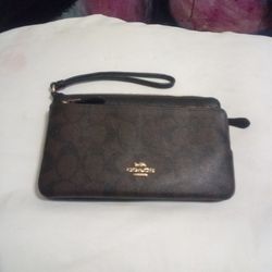 Coach Double Zip  Wallet