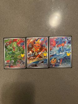 Pokémon TCG Treecko Torchic Mudkip Holo Card Set