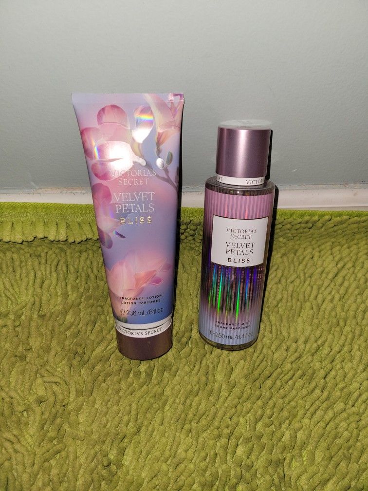 Fragrance Lotion 8.oz And Mist 8.4oz Velvet Petals Victoria Secret 