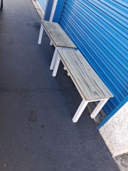 Wood bench