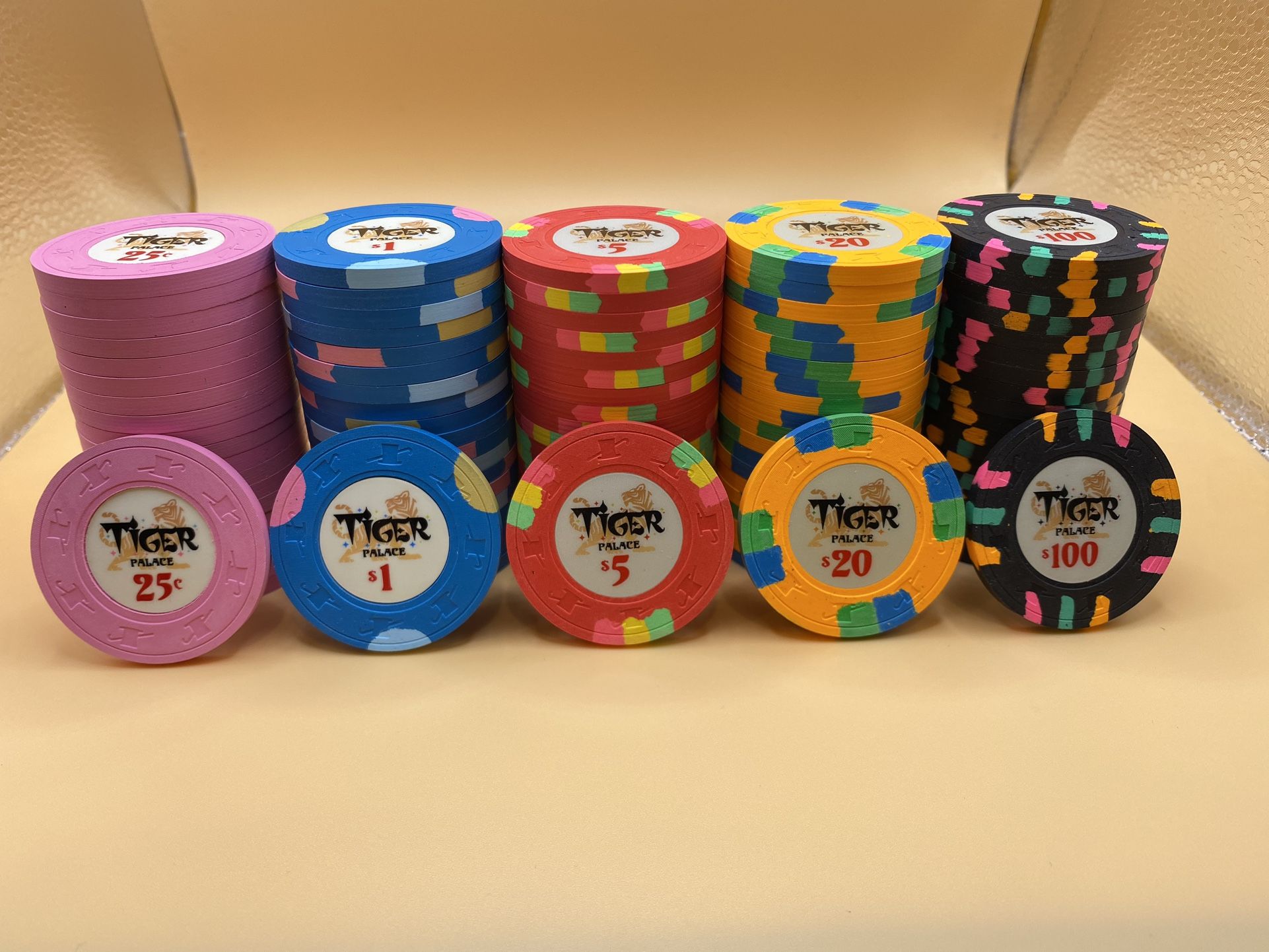Tiger Palace Cash Set Paulson Poker Chips