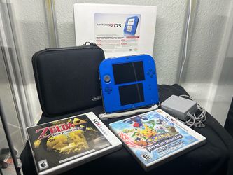 Nintendo 2DS Electric Blue Bundle