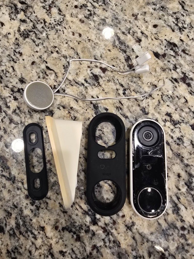 Google Nest Doorbell Wired 1st Generation with Doorbell Chime, Cover and wedge