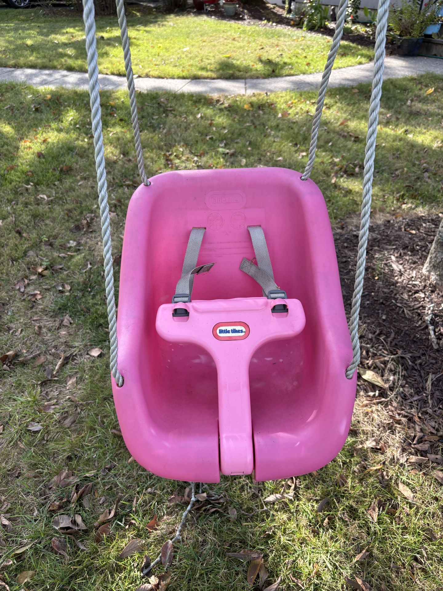 Little Tikes 2 in 1 Pink Plastic Bucket Baby / Toddler Swing