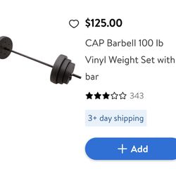 CAP 100 Pound Weight Set