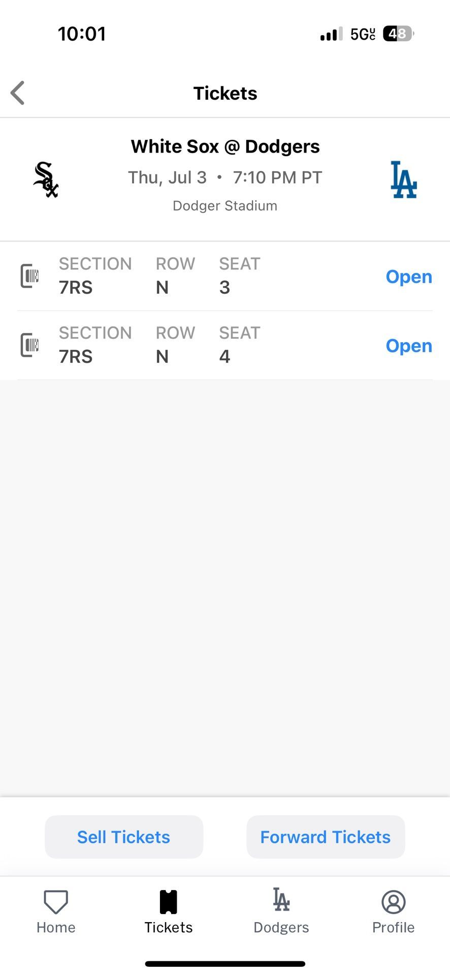 Dodgers Tickets One Piece Night