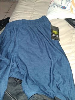 Grey athletic shorts