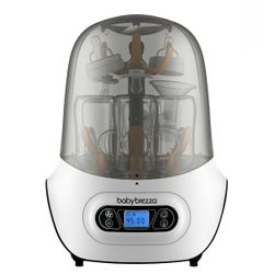 Baby Brezza Baby Bottle Sterilizer and Dryer Machine Electric Steam Sterilization - Pacifiers, Glass, Plastic, and Newborn Feeding Bottles