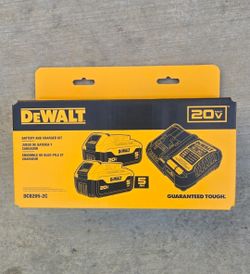 Dewalt 20v Batteries 5.0 Ah And Charger Brand New