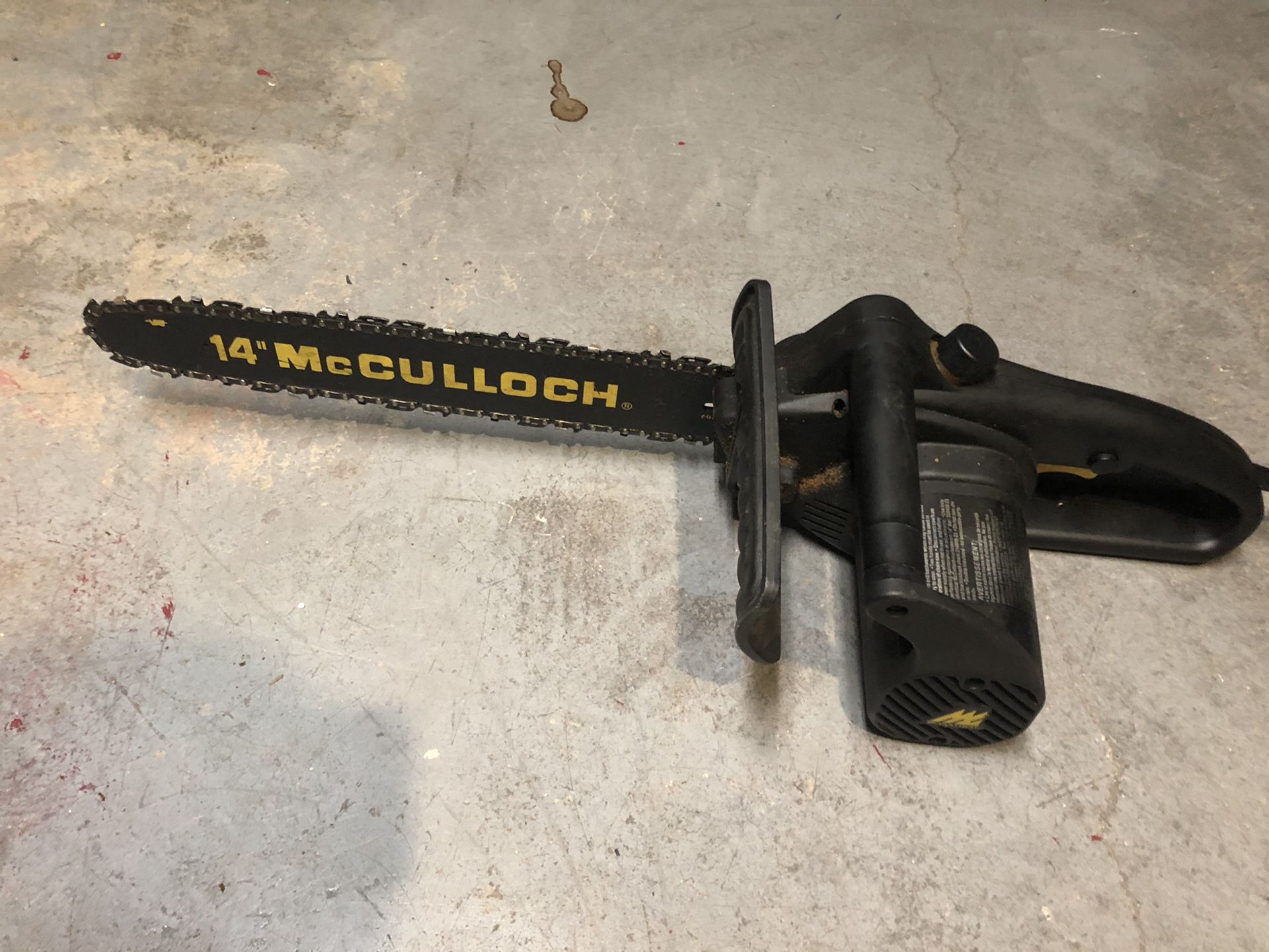 McCullough 1.5HP Electric Chainsaw