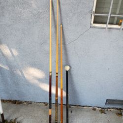 Pool table Cues   $14  for all 4.    