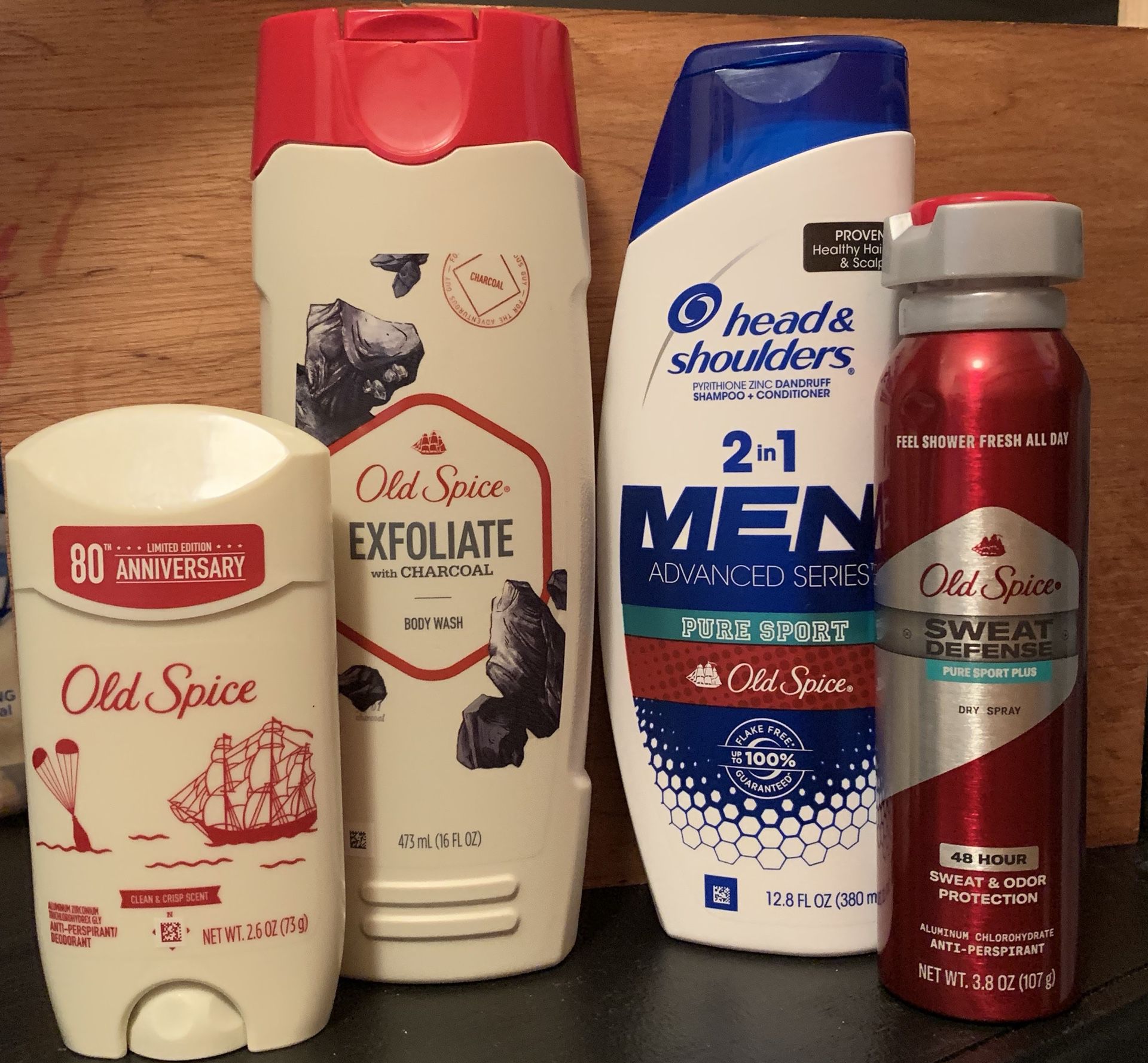Old spice & head and shoulders