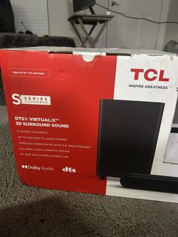 TCL S4210 2.1 Channel Sound Bar With Wireless Subwoofer