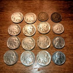 Readable Years mints BUFFALO NICKELS  Indian Head Pennies Unc 1943 Steel Pennies 