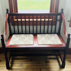 Beautiful Antique Deacons Bench