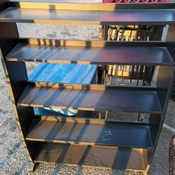 5 Tier Wooden Movies/Games Rack $20