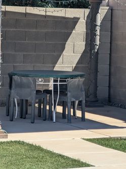 Patio table and chairs
