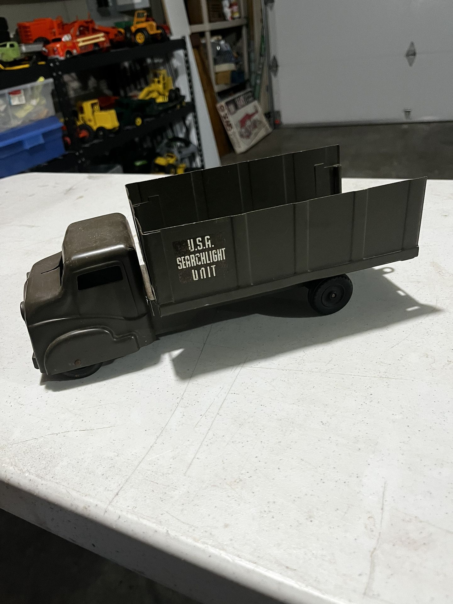 Vintage Structo Military Toy Truck