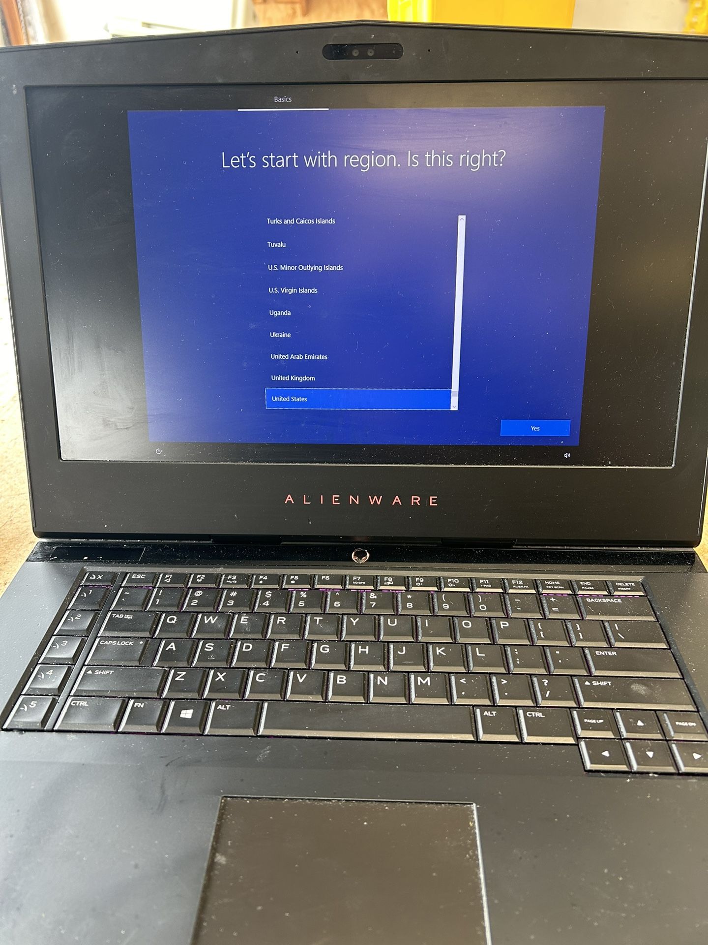 Alienware Laptop