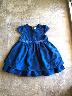 H&M Toddler Girl Blue Easter Dress Size 12-18 months