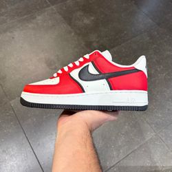 Nike Air Force 1 Low “University Red Sail Black” Sizes 8 - 13 IN HAND BRAND NEW