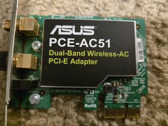 ASUS PCI-E Dual band wireless AC PCI-E Adapter.