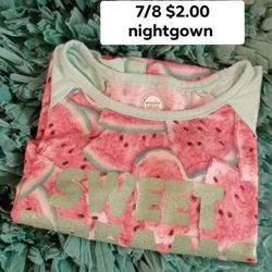 size 7/8 Girls nightgown $2.00