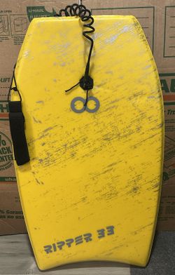 WooWave 33-inch Super Lightweight Body Board with Coiled Wrist Leash