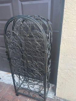 iron wine rack
