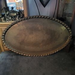 Old brass Moroccan table or wall hanging