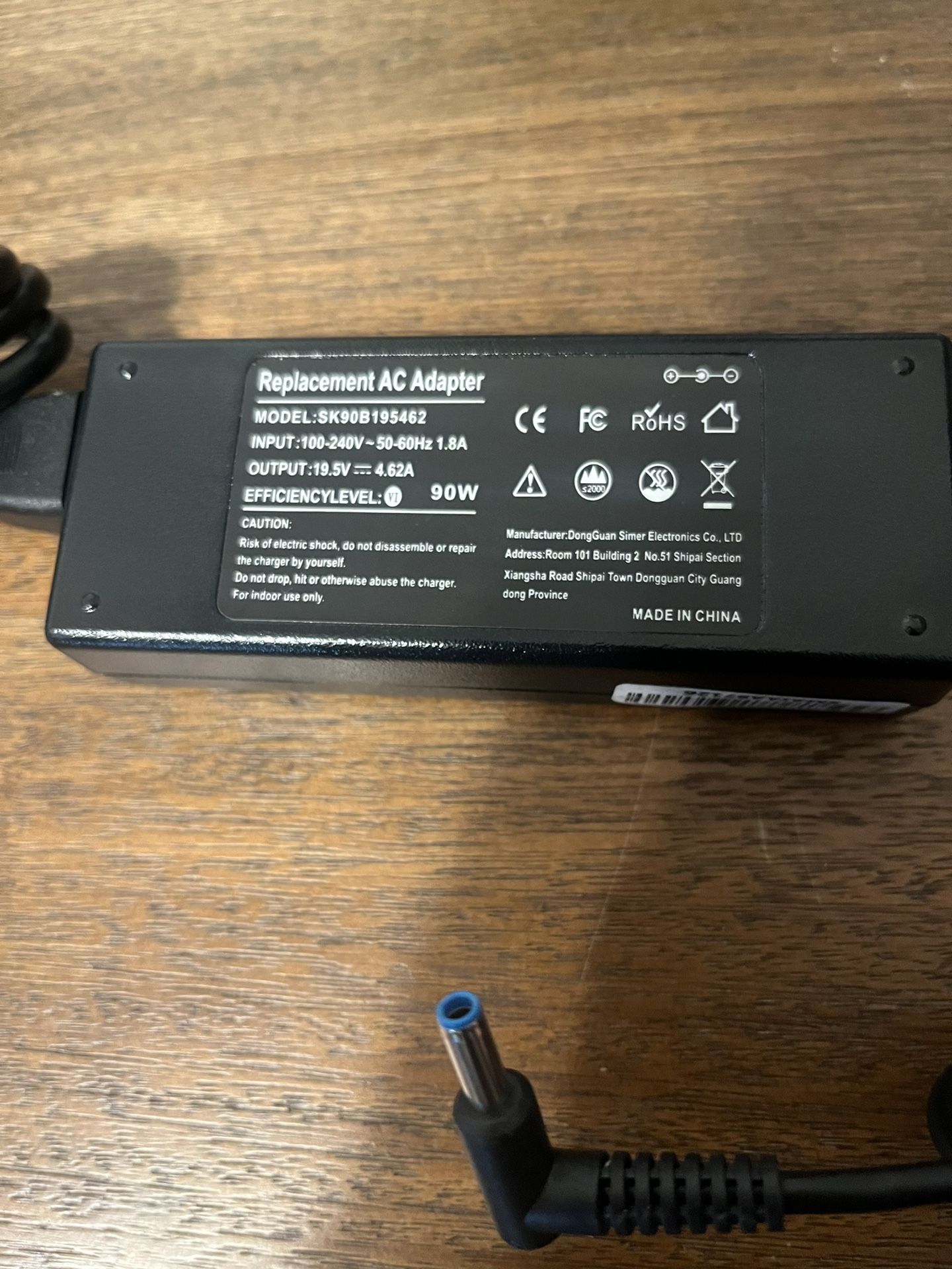 Dell HP Blue Tip Laptop Charger Ac Adapter Power Supply 