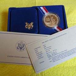 1986 Ellis Island US Mint Proof Silver Dollar