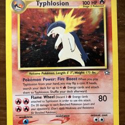 Typhlosion 18/111 Holo - Neo Genesis - MP Condition - Vintage 2000 Pokémon Card