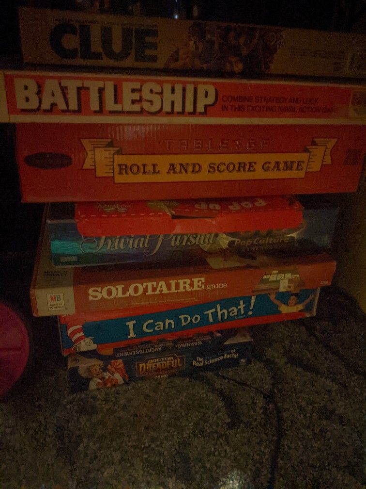 Mix Board Games Vtg