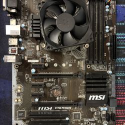 MSI X170-A Motherboard With I5-6400 CPU