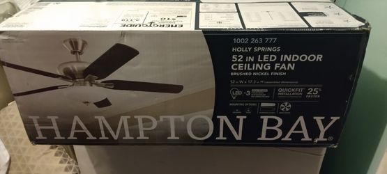 Hampton Bay 52" Ceiling Fan And Led Light