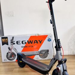 Segway - F3 Electric Scooter, w/ 44 miles Max Range & 20 mph Max Speed w/ 10-Inch Self-Sealing Tubeless Tires