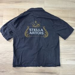 Abercrombie Cropped Button-Up – Stella Artois – Medium Tall